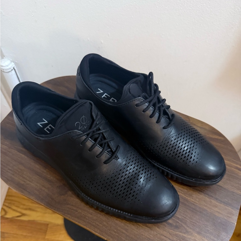 Double Zero Black Perforated Derbys - image 1